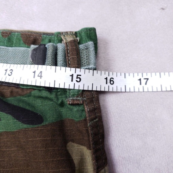Vintage 90s Mens Camo Cargo Pant US Army 31x29 Button Up Uniform Trouser Ripstop - Picture 11 of 16
